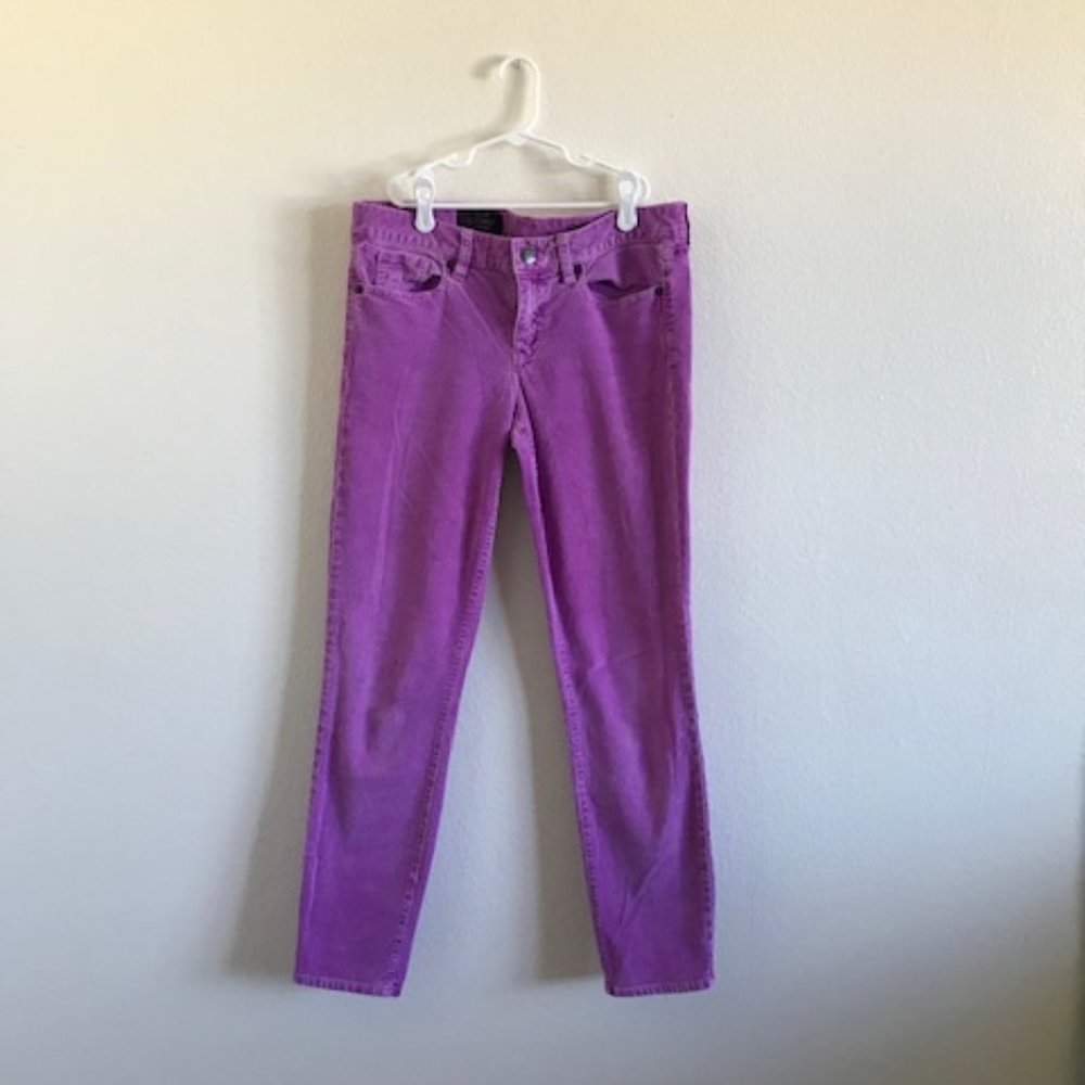 J. Crew Lavender Corduroy Pants